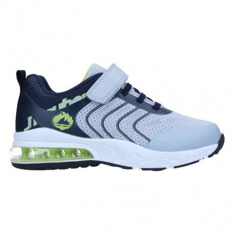Zapatillas Running Niños J'Hayber Chilor Grey Gris y Azul Resistentes