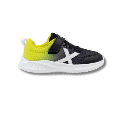 Zapatillas Casual Niño Munich Mini Leta 03 Negro y Amarillo Ligeras-8935003 6/6