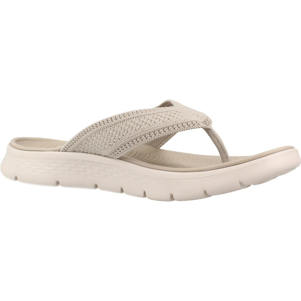 Bofetadas Skechers Go Walk Flex - Holly, Beige, Mujer 5/5