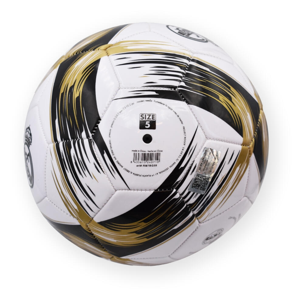 Real Madrid Logo Bola de Futebol - Tamanho 5 2/6