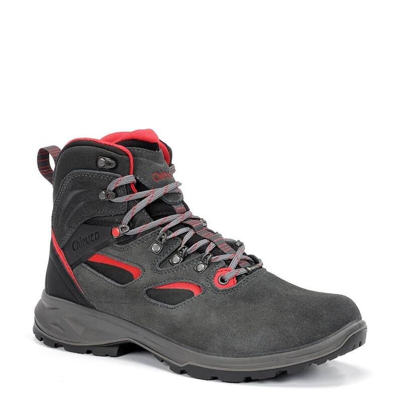 Botas Montaña Hombre Chiruca Estepa 19 Gore Tex Color Gris y Rojo-4336119