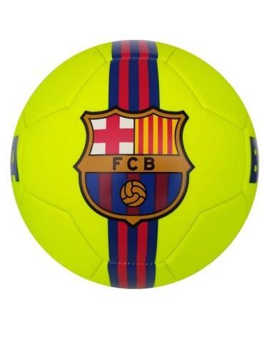 Balón Fútbol FC Barcelona Amarillo Fluor Talla 5- JBB1020