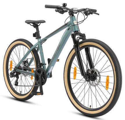 VTT 26" aluminium, semi-rigide, 21 vitesses, frein à disque
