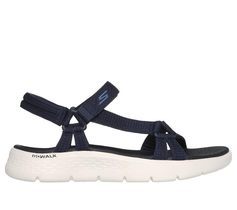 Sandales Plates Femme Skechers  Bleu 7/7