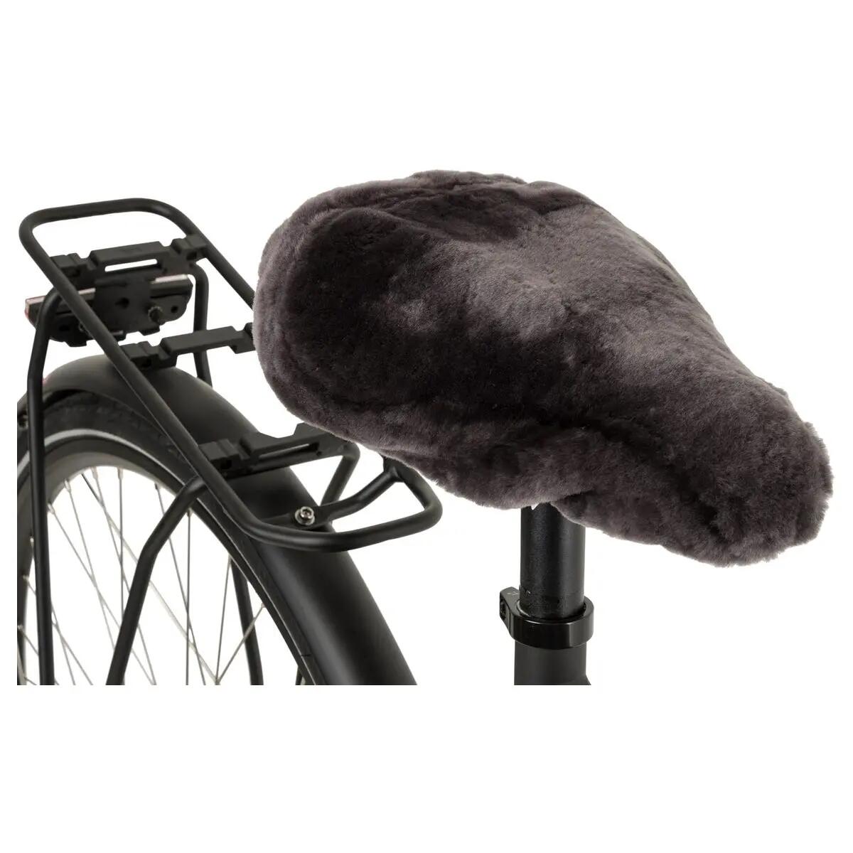 Fastrider Peau de mouton Selle Housse Gris 3/3