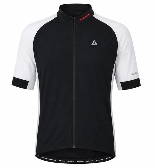 Herren Fahrradtrikot Kurzarm Radtrikot Pro Line Schwarz Weiss