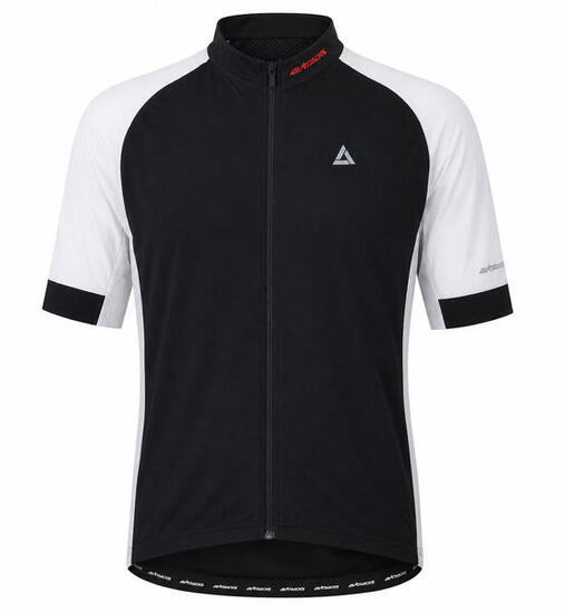 Herren Fahrradtrikot Kurzarm Radtrikot Pro Line Schwarz Weiss