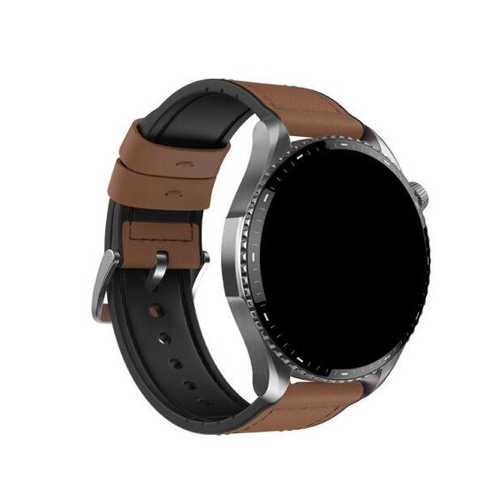 Slimme Horloge Smartwatch NOISE Halo 3 AI Bruin Leer