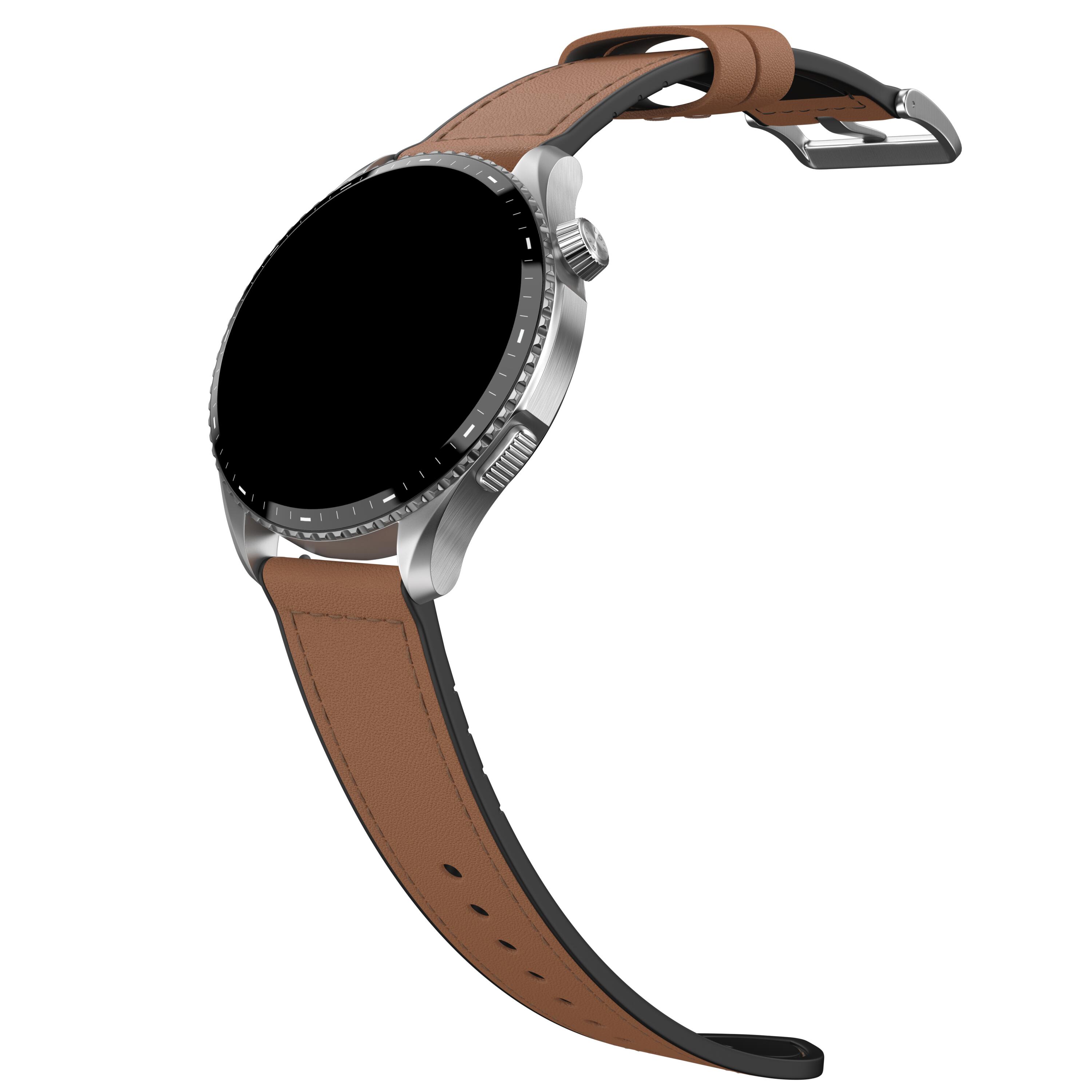 Montre Connectée Smartwach NOISE  Halo 3 AI Cuir Marron 4/6
