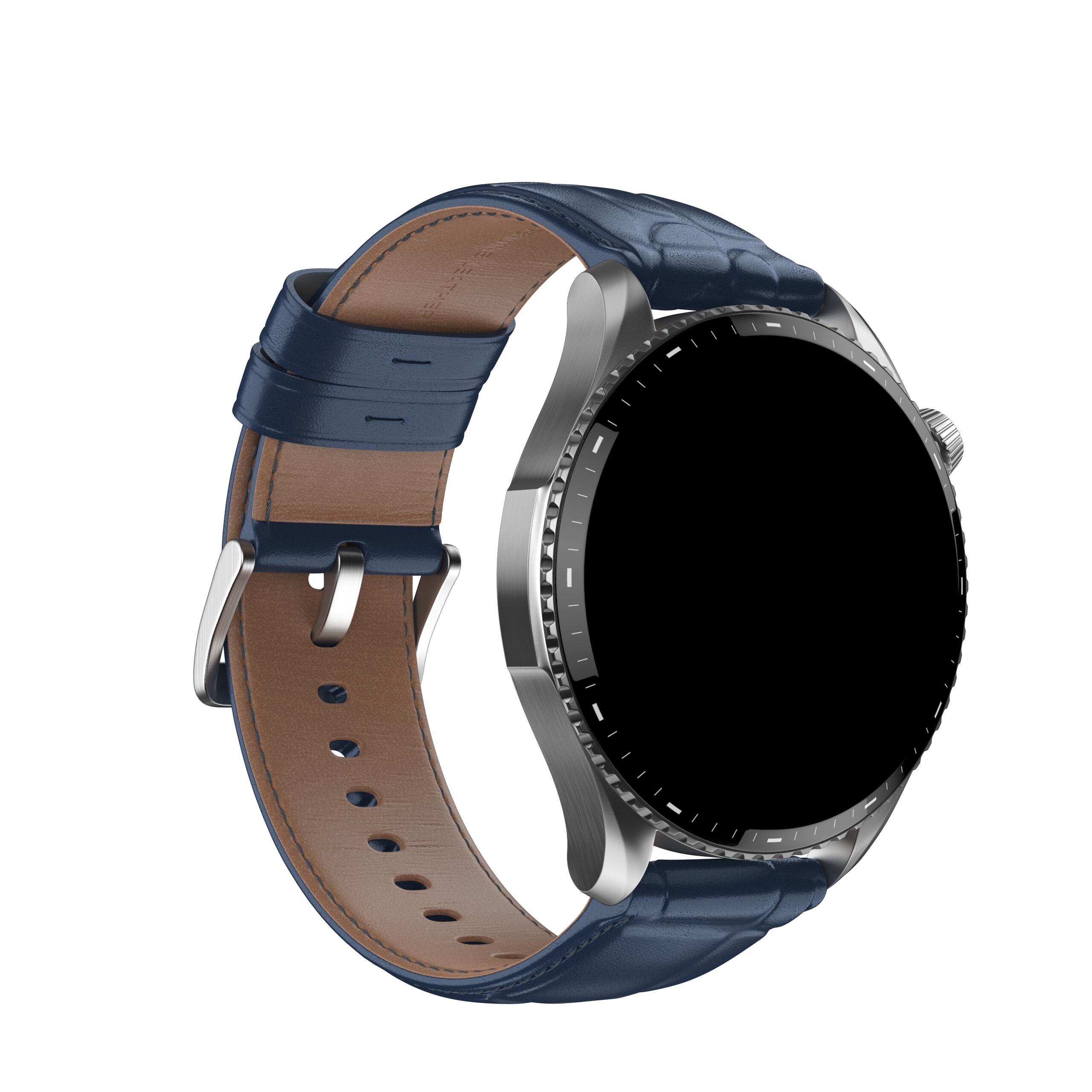Montre Connectée Smartwach NOISE  Halo 3 AI Cuir Bleu 2/6