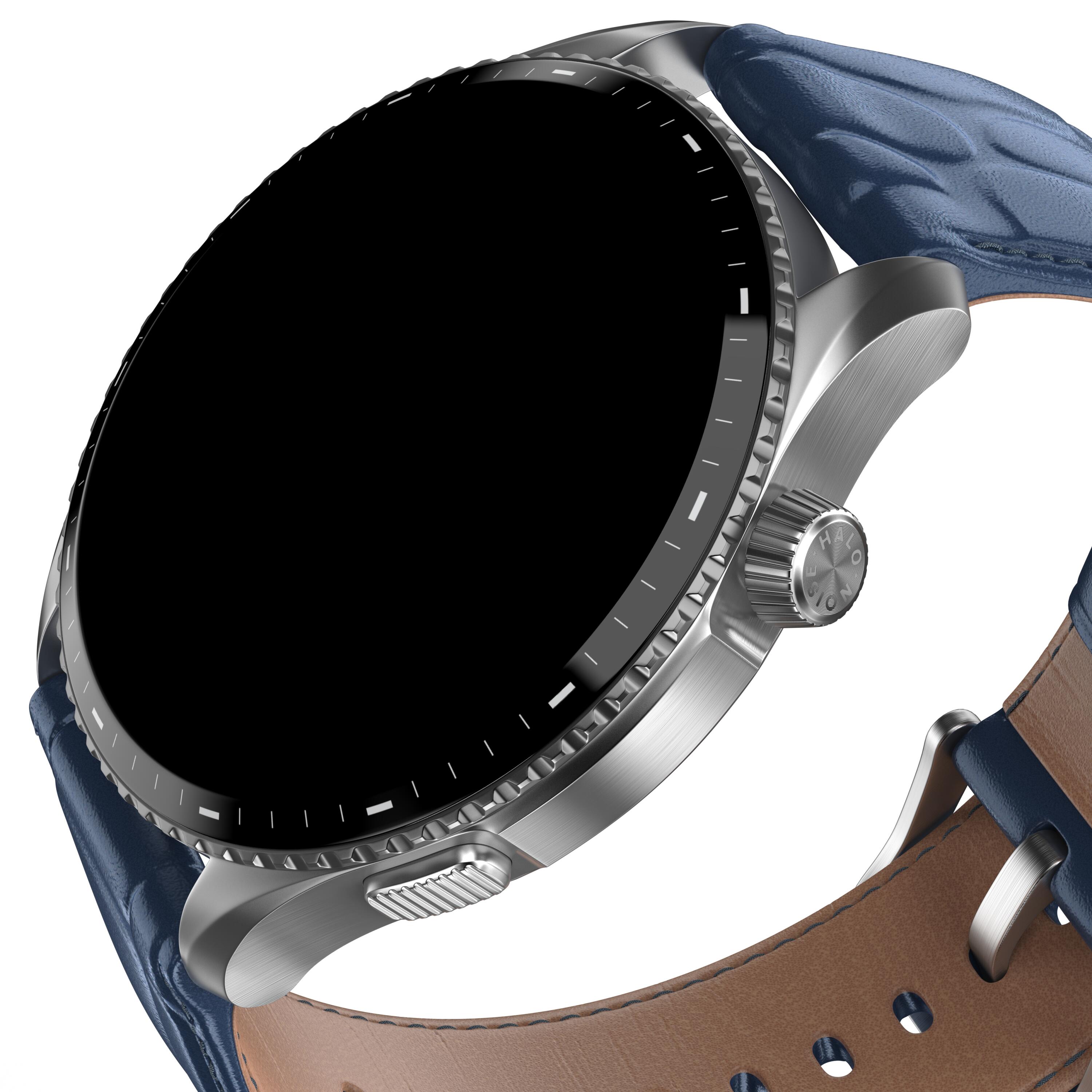 Montre Connectée Smartwach NOISE  Halo 3 AI Cuir Bleu 4/6