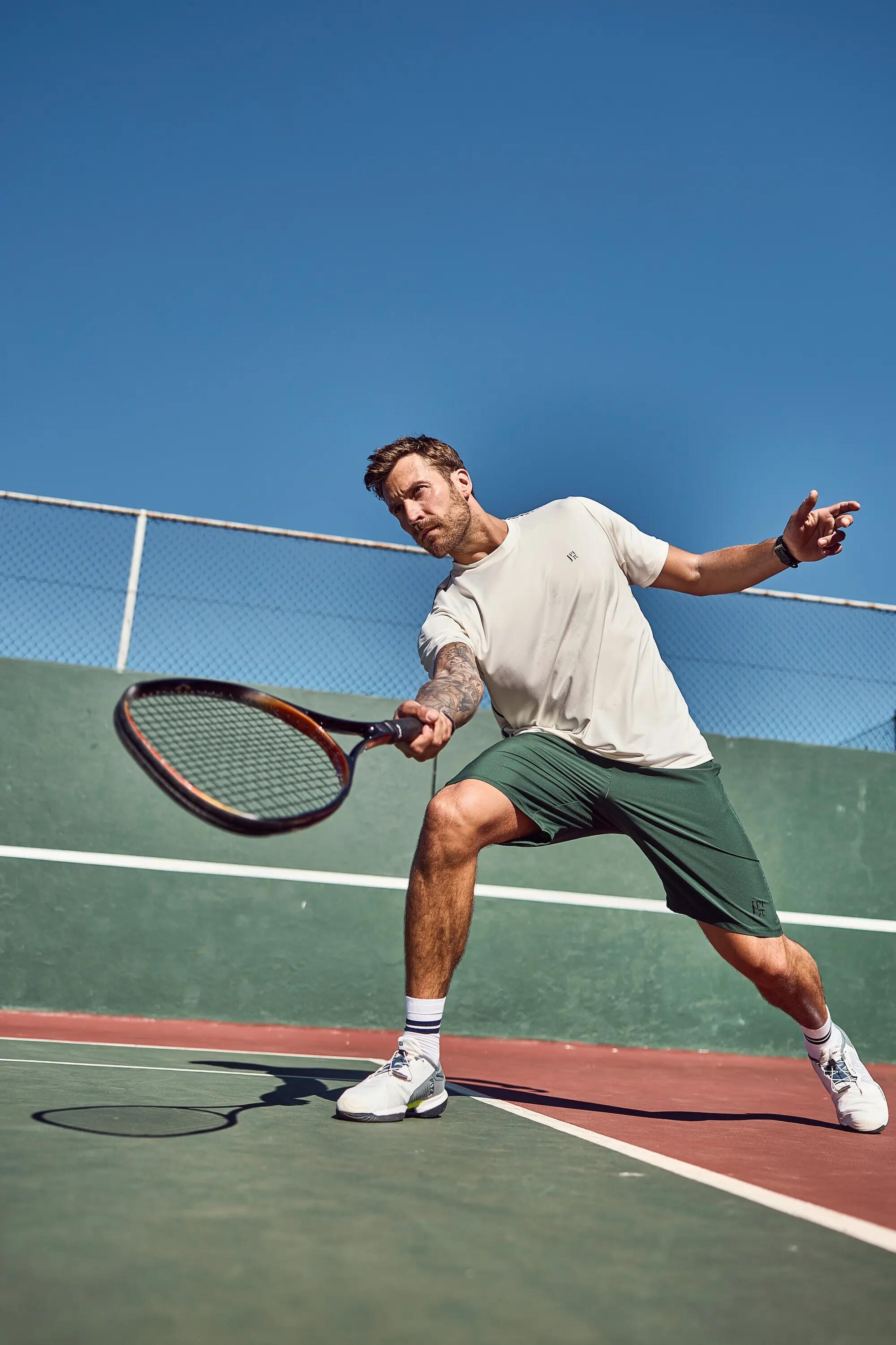 Herren Funktions-Shirt Tennis Halbarm Kontraststreifen QuickDry 11/11