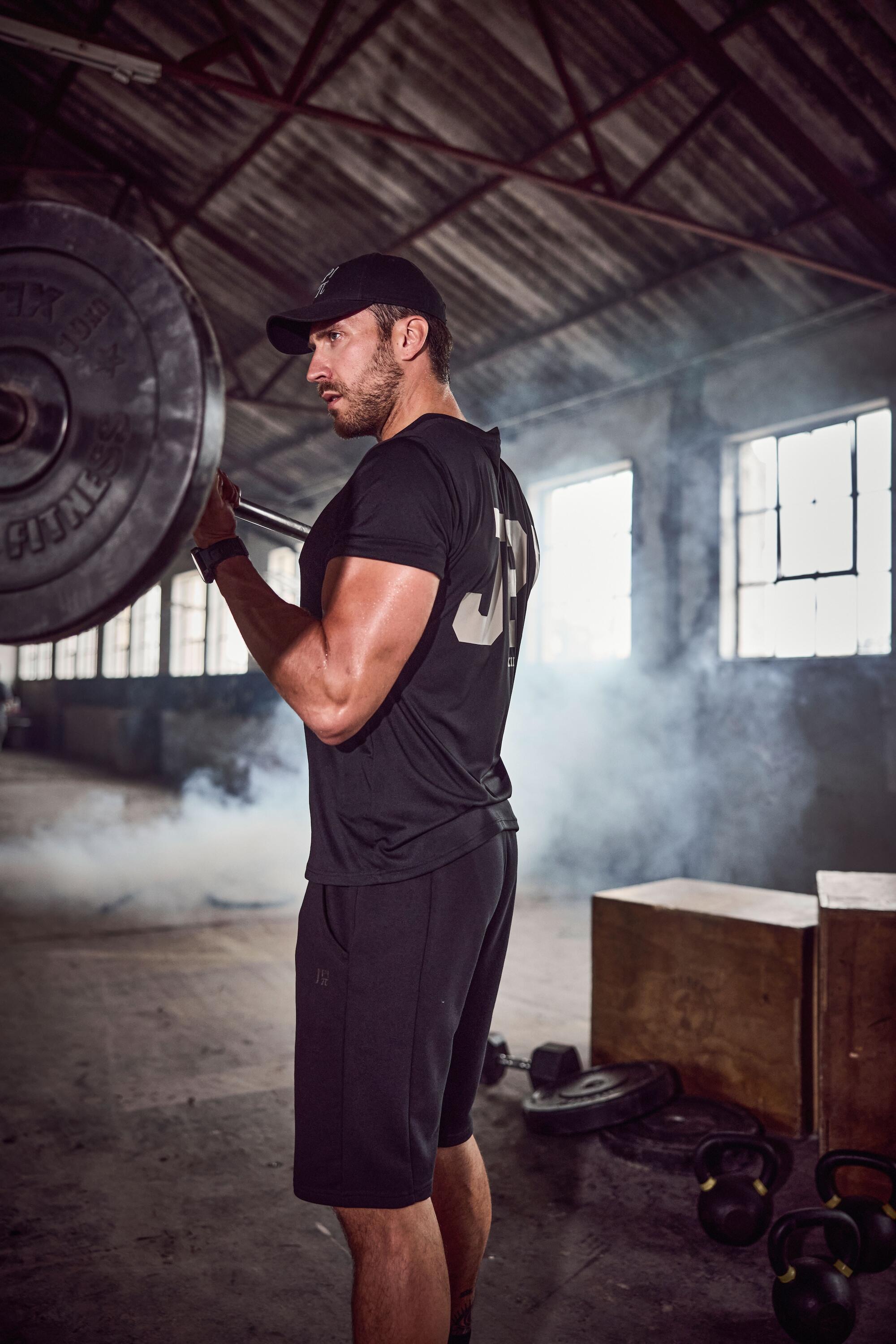 Męski T-shirt FLEXNAMIC® fitness rękaw 1/2 QuickDry nadruk z tyłu 5/5
