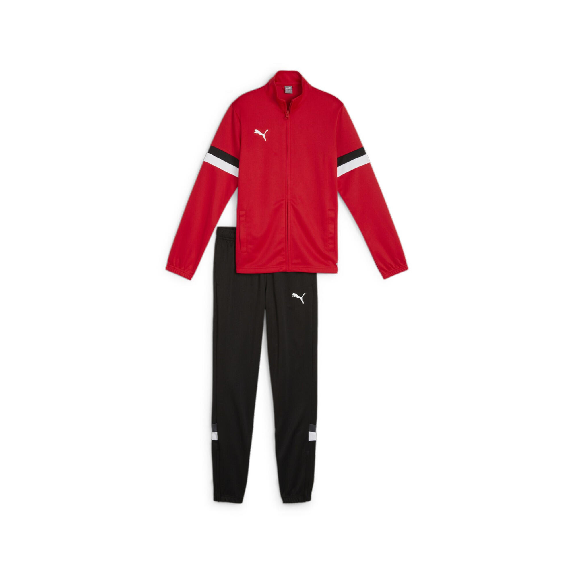 Kinderen/Kinderen Team Rise Trainingspak (Zwart/Rood) 5/5