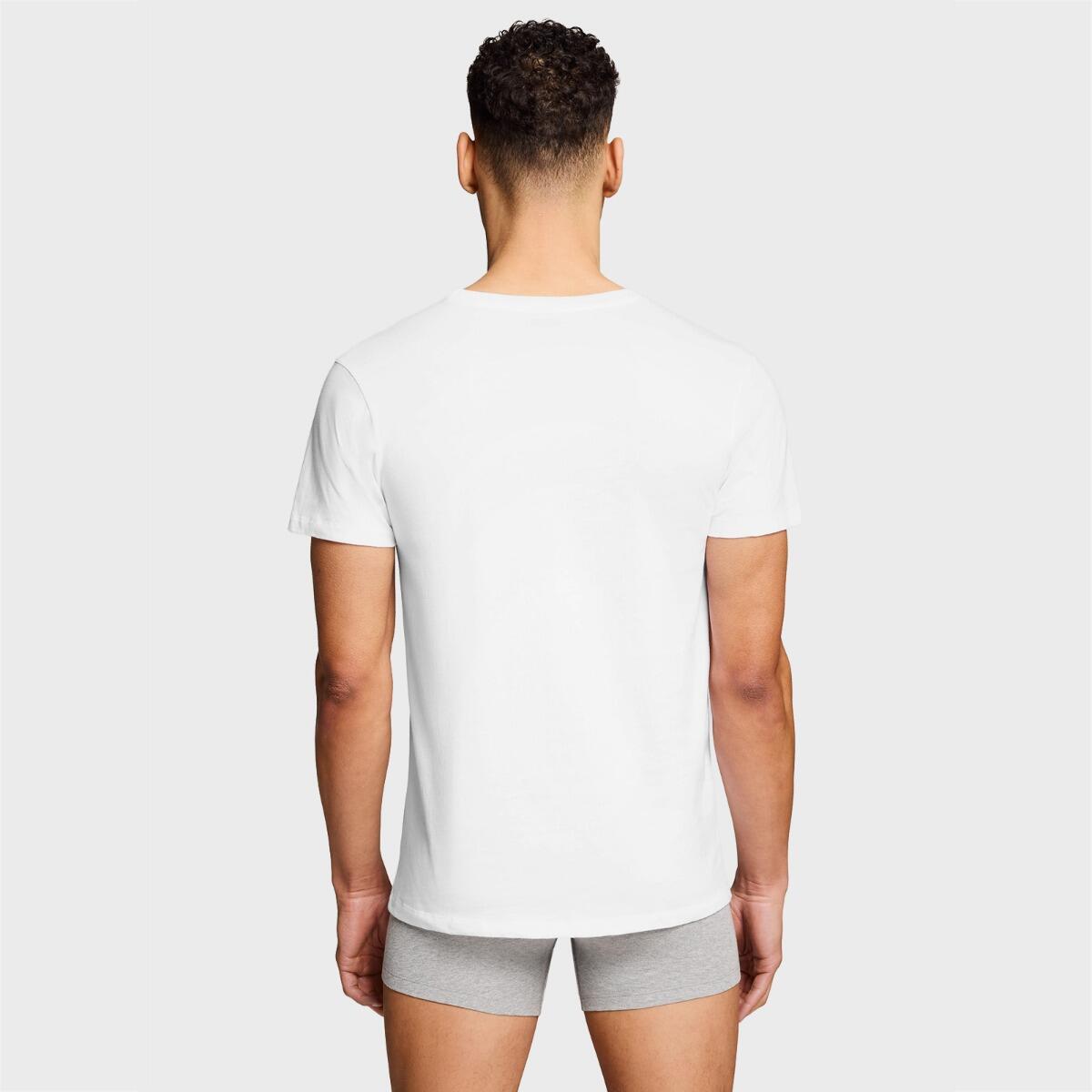 Everyday ronde hals T-shirt 2-pack – White – M 3/6