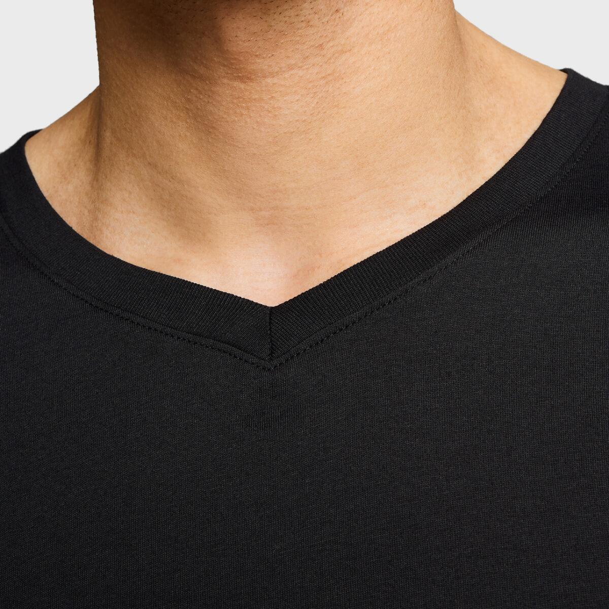 Everyday V-hals T-shirt 2-pack – Black – M 4/7