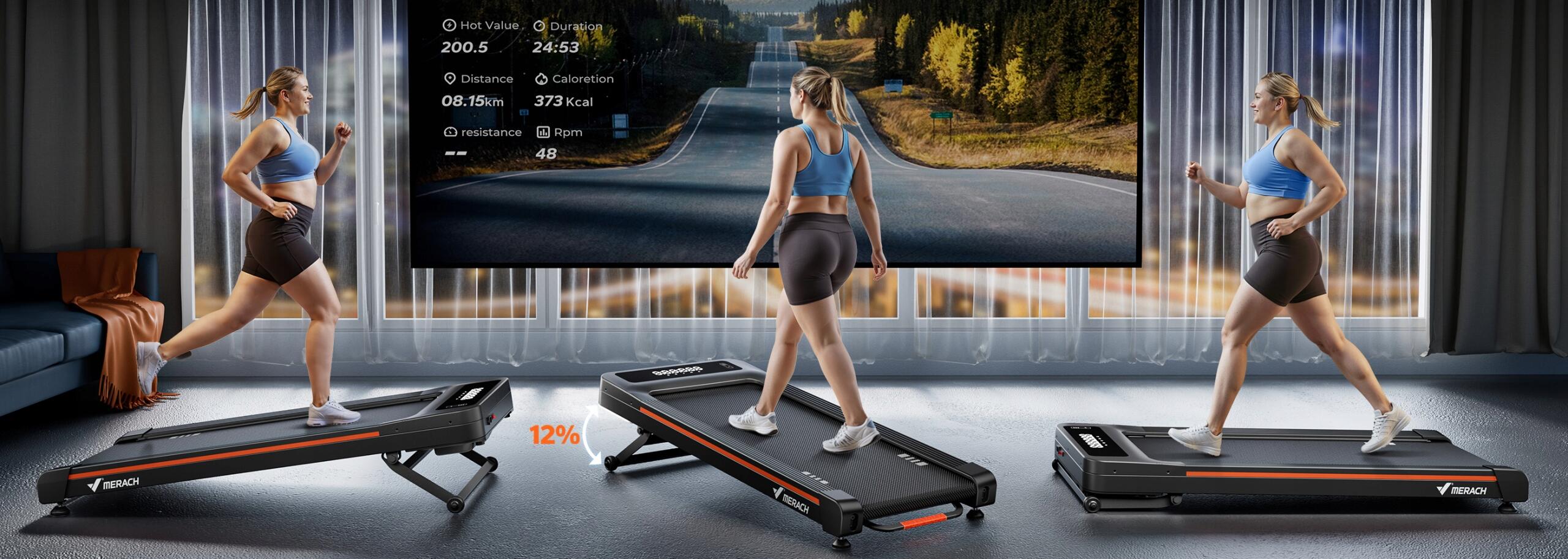 Tapis de marche électrique 3,5 CV - inclinaison 12% - surface 104,5 x 42,5 cm 2/7