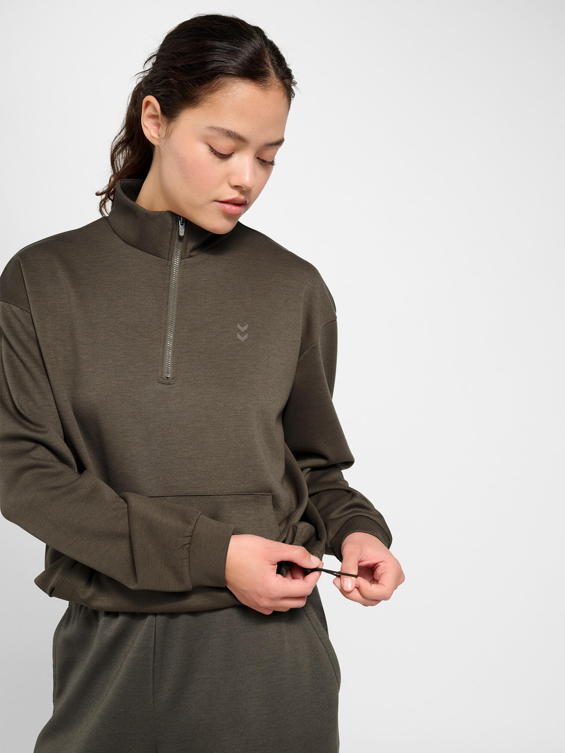 Rits Sweatshirt Hmlyoga Training Dames 4/7