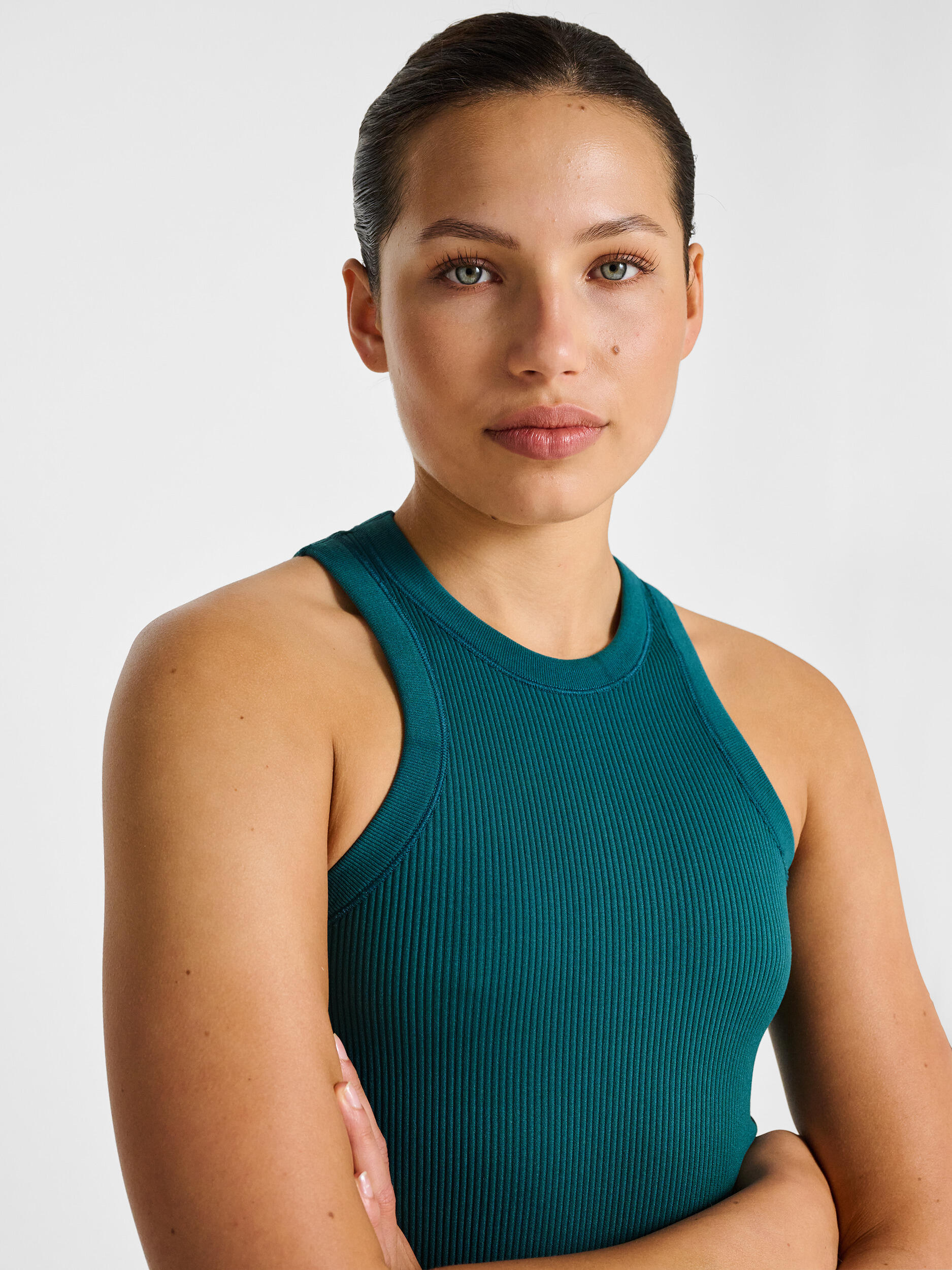 Seamless ribbed women's vest Hummel Pulse 4/7