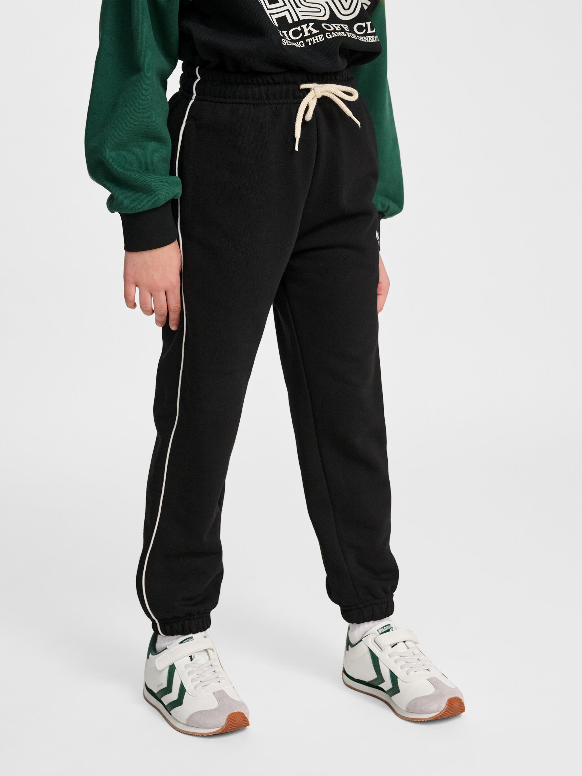 Pantalon Hummel Piping pentru copii, tip loose