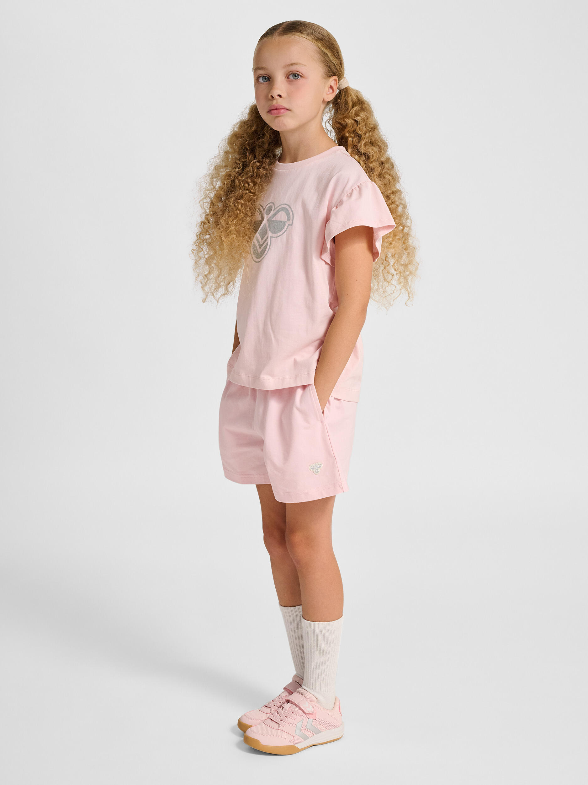 Enfiler T-Shirt Hmljr Ruffle Fille 3/7