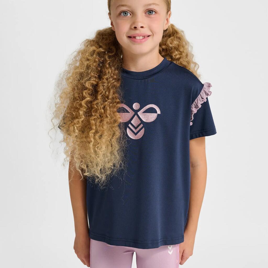 Glitter T-shirt for girls Hummel MIX