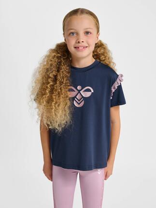 T-shirt z cekinami dla dziewczynki Hummel MIX