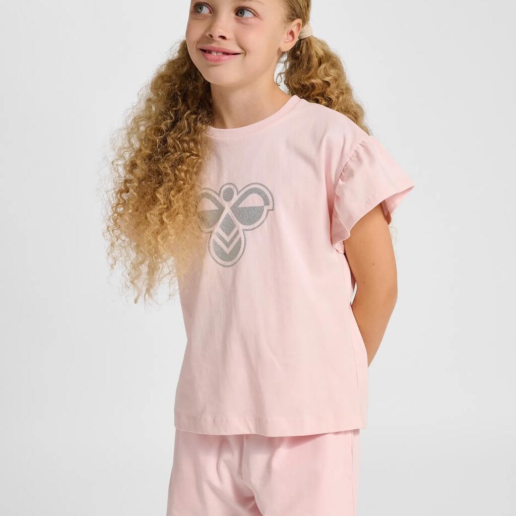Ruffled T-shirt for girls Hummel BIG BEE