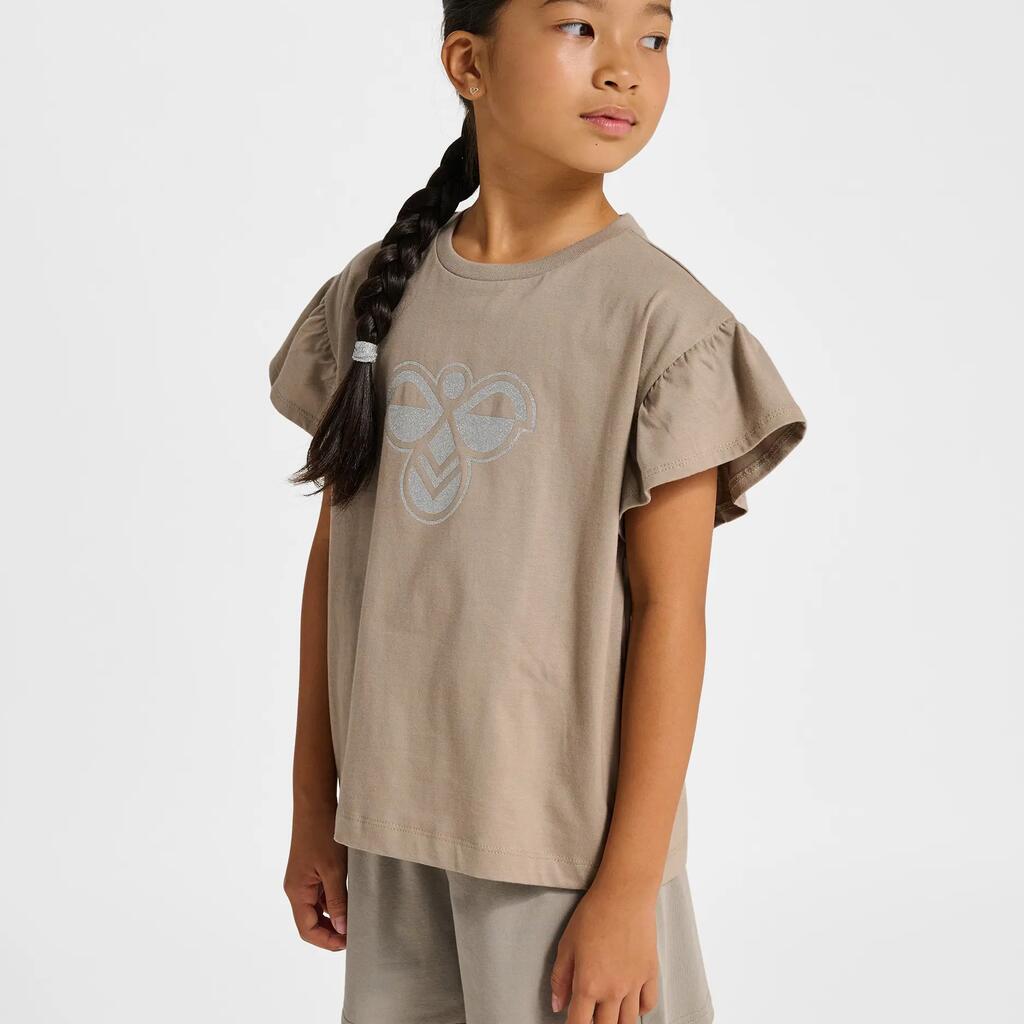 Ruffled T-shirt for girls Hummel BIG BEE
