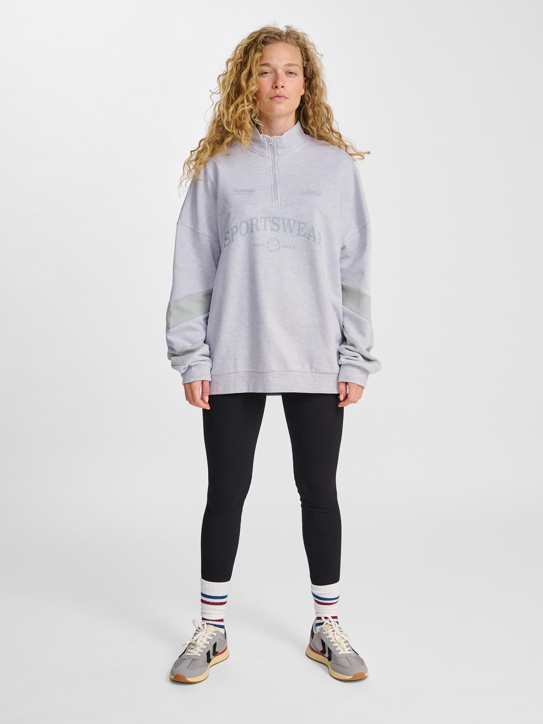Fermeture Éclair Zip Sweat-Shirt Hmloversized Adulte 4/7