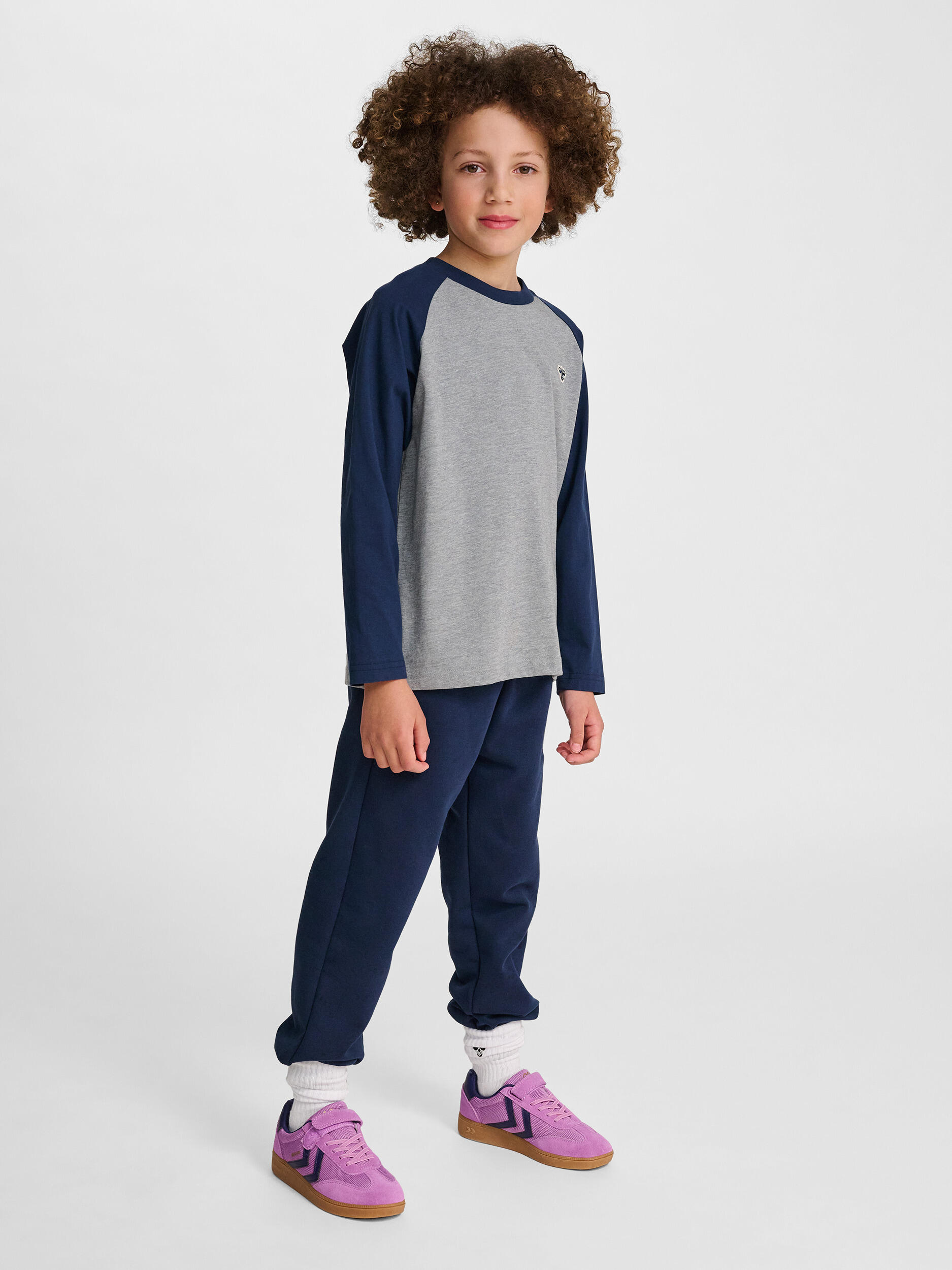 Enfiler T-Shirt Hmljr Raglan Enfant 3/7
