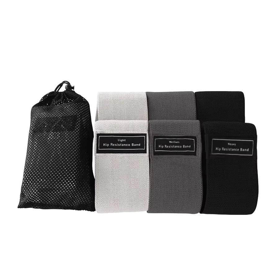 Fabric Resistance Hip Bands Set for Glute  Leg Training (3PCS)