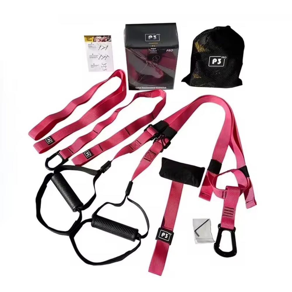 Adjustable Suspension Resistance Training Belt Set (P3-3 Pink)