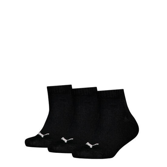 Chaussettes Unisexe Paquet de 3 Confortable à porter-Plain Quarter 3P