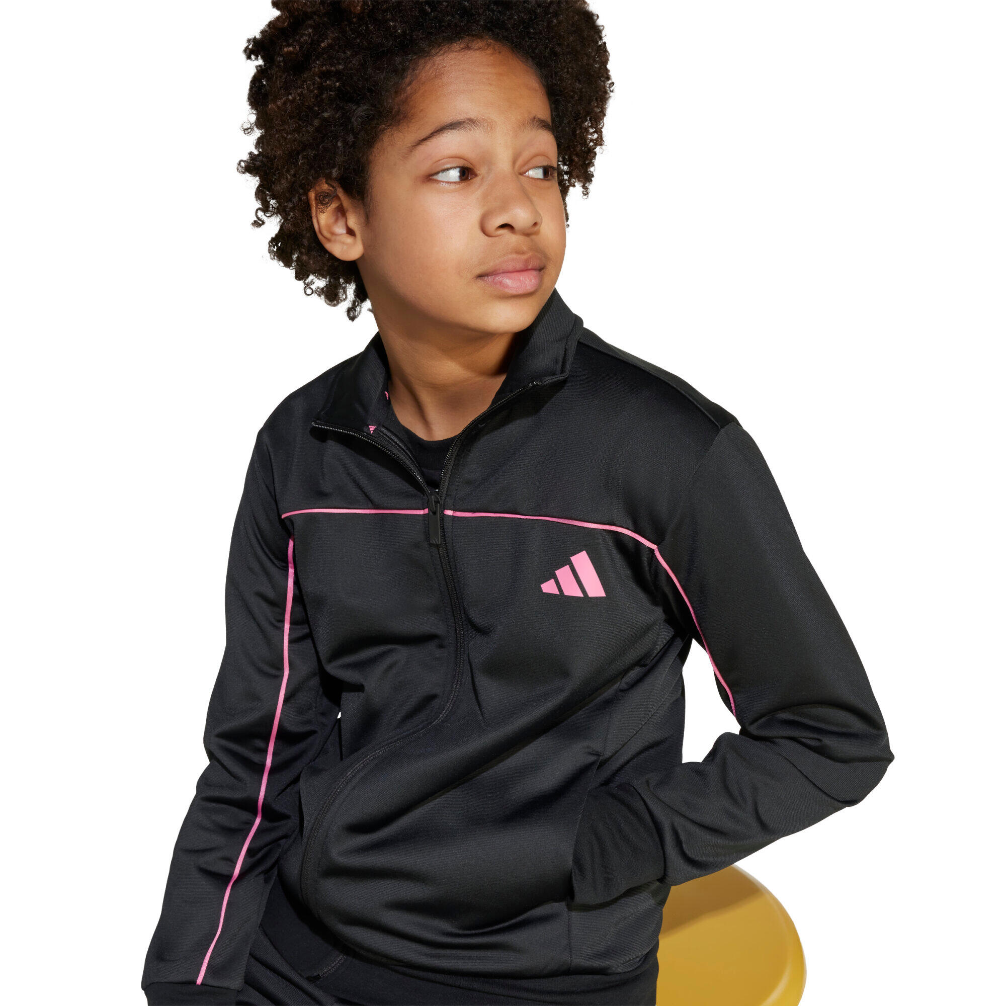 Tuta ragazza adidas tricot colour pop- nero 7/7