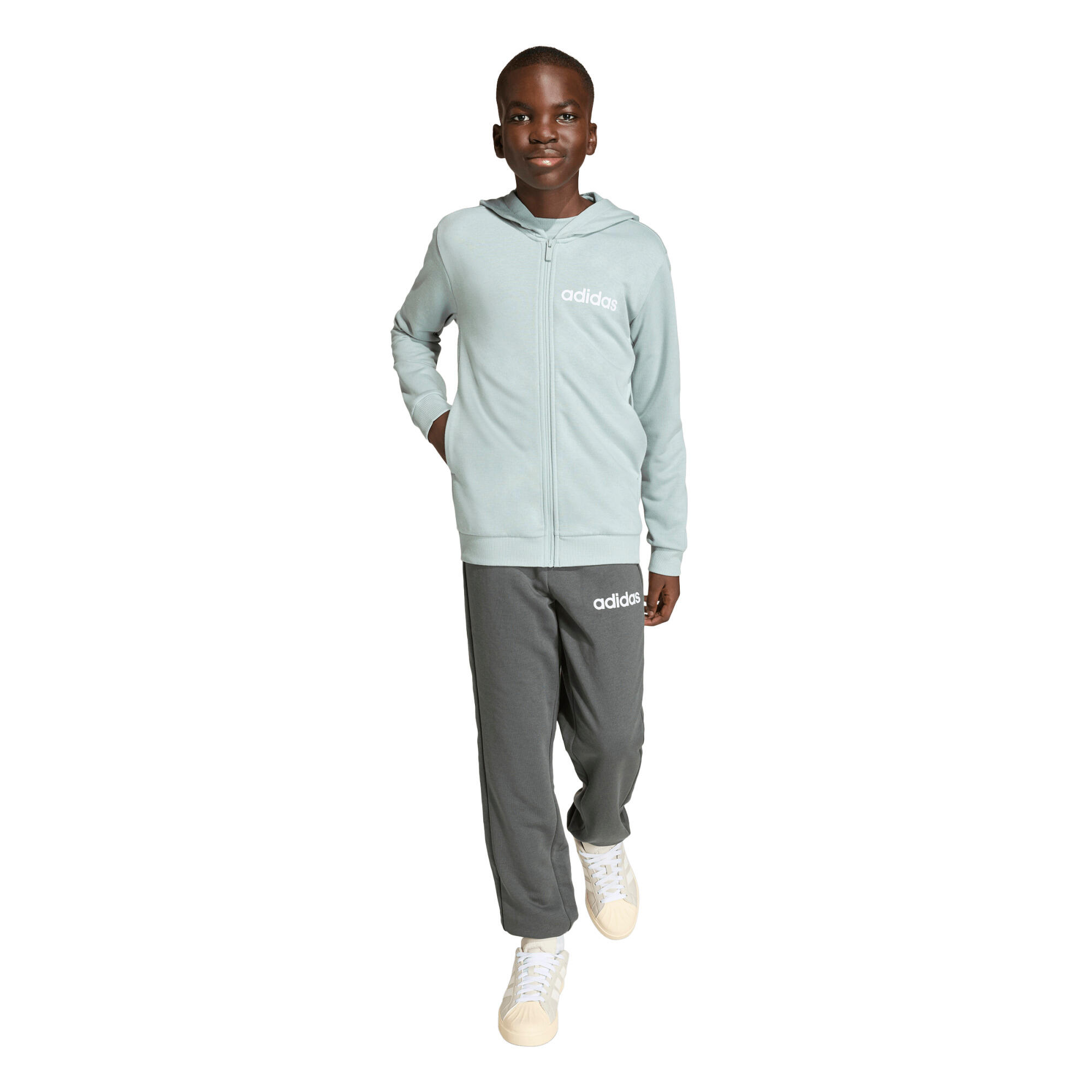Sweatshirt Adidas Sport J Lin Ft Ts 220 Criança 4/7