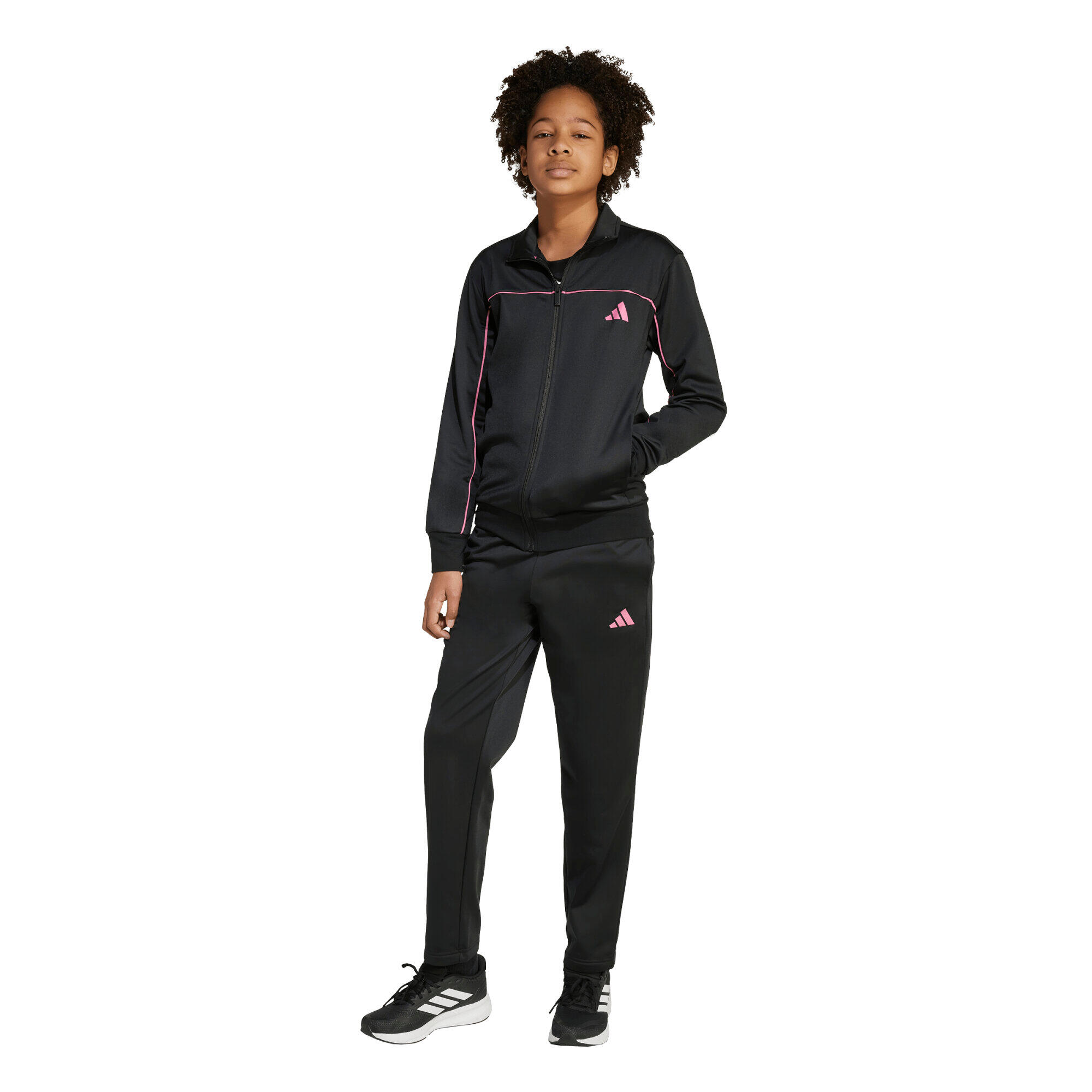 Tuta ragazza adidas tricot colour pop- nero 4/7
