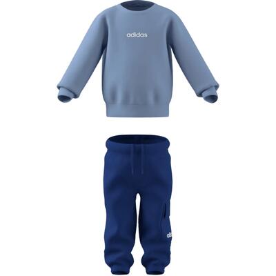 Tuta Adidas Bimbo I LIN FL JOG CELESTE/BLU