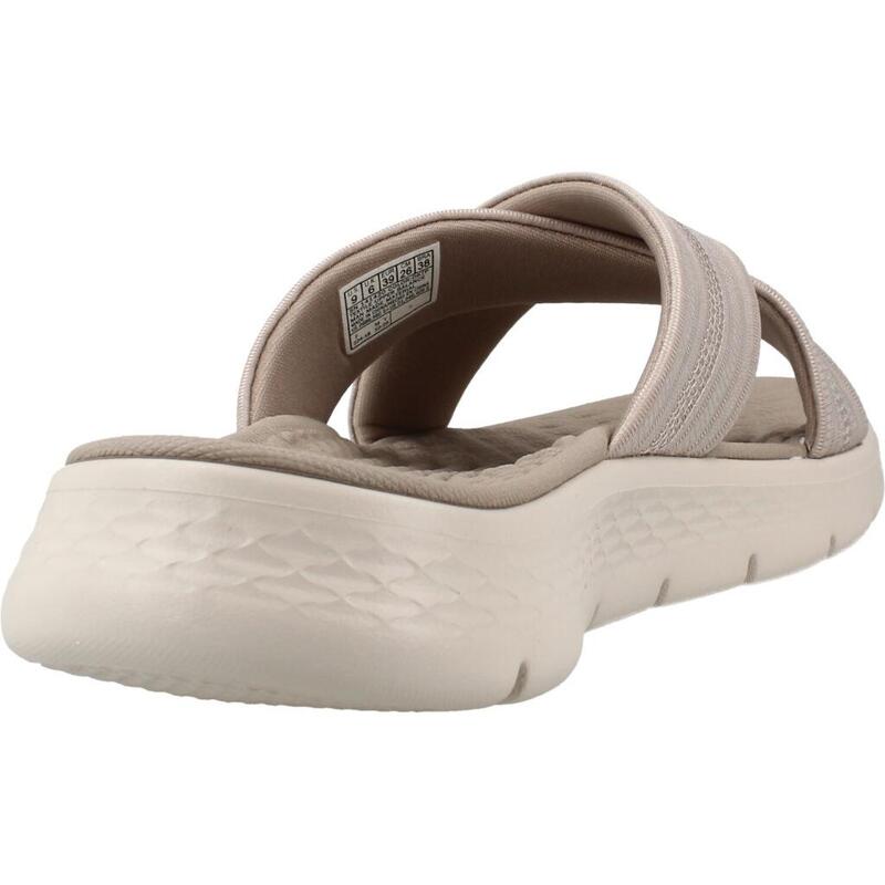Slapi femei Skechers Go Walk Flex - Impress, Bej