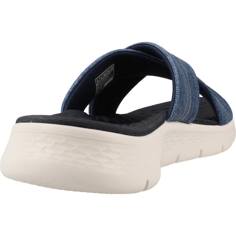 Slapi femei Skechers Go Walk Flex - Impress, Albastru
