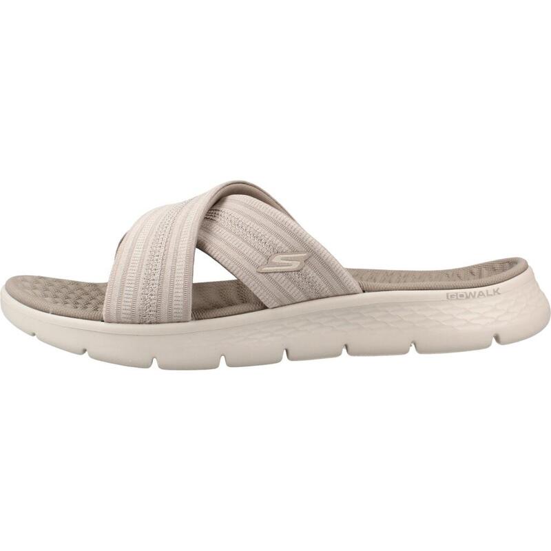 Slapi femei Skechers Go Walk Flex - Impress, Bej
