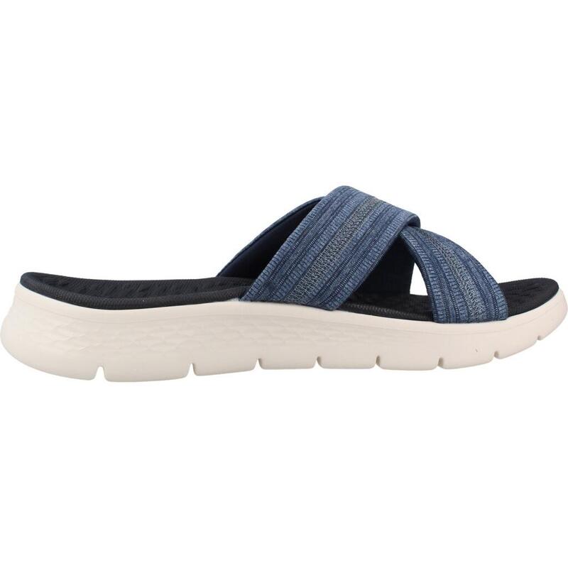 Slapi femei Skechers Go Walk Flex - Impress, Albastru