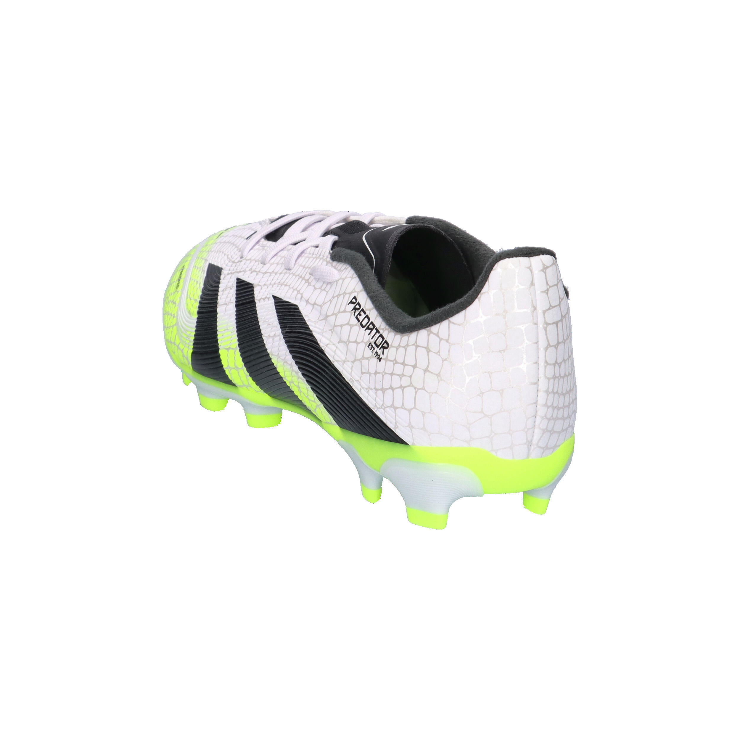 Adidas Predator League White stud shoes for boys. 4/7