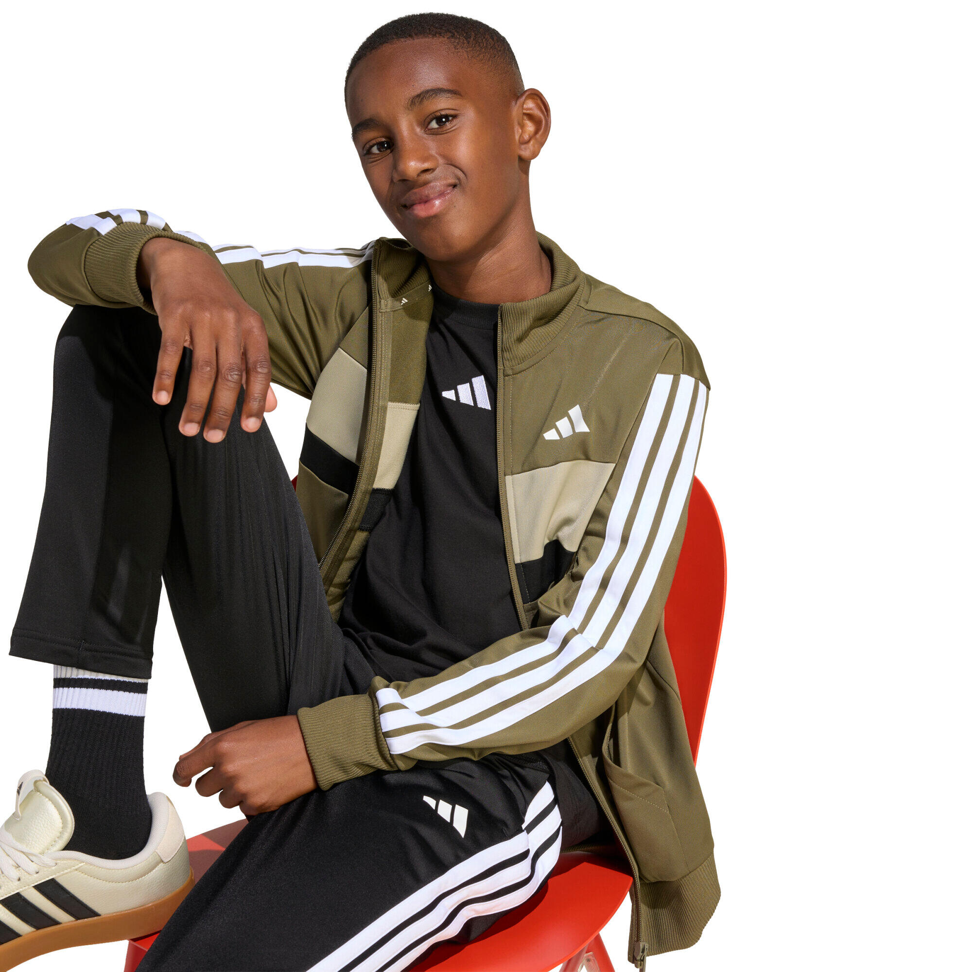 Fato de Treino em Tricô 3-Stripes Tiberio Seasonal Essentials – Criança 7/7