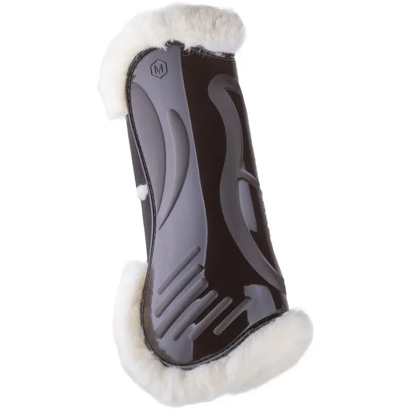 Guêtres antérieurs ouvertes pour cheval velcro eQuick Vibe Fluffy 2/3