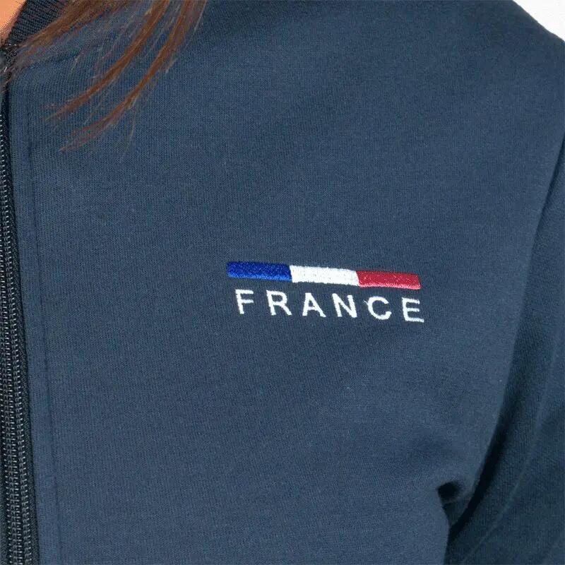 Sweatshirt Reiten mit Reißverschluss Frau Flags&Cup Frankreich - Limited Edition 3/4