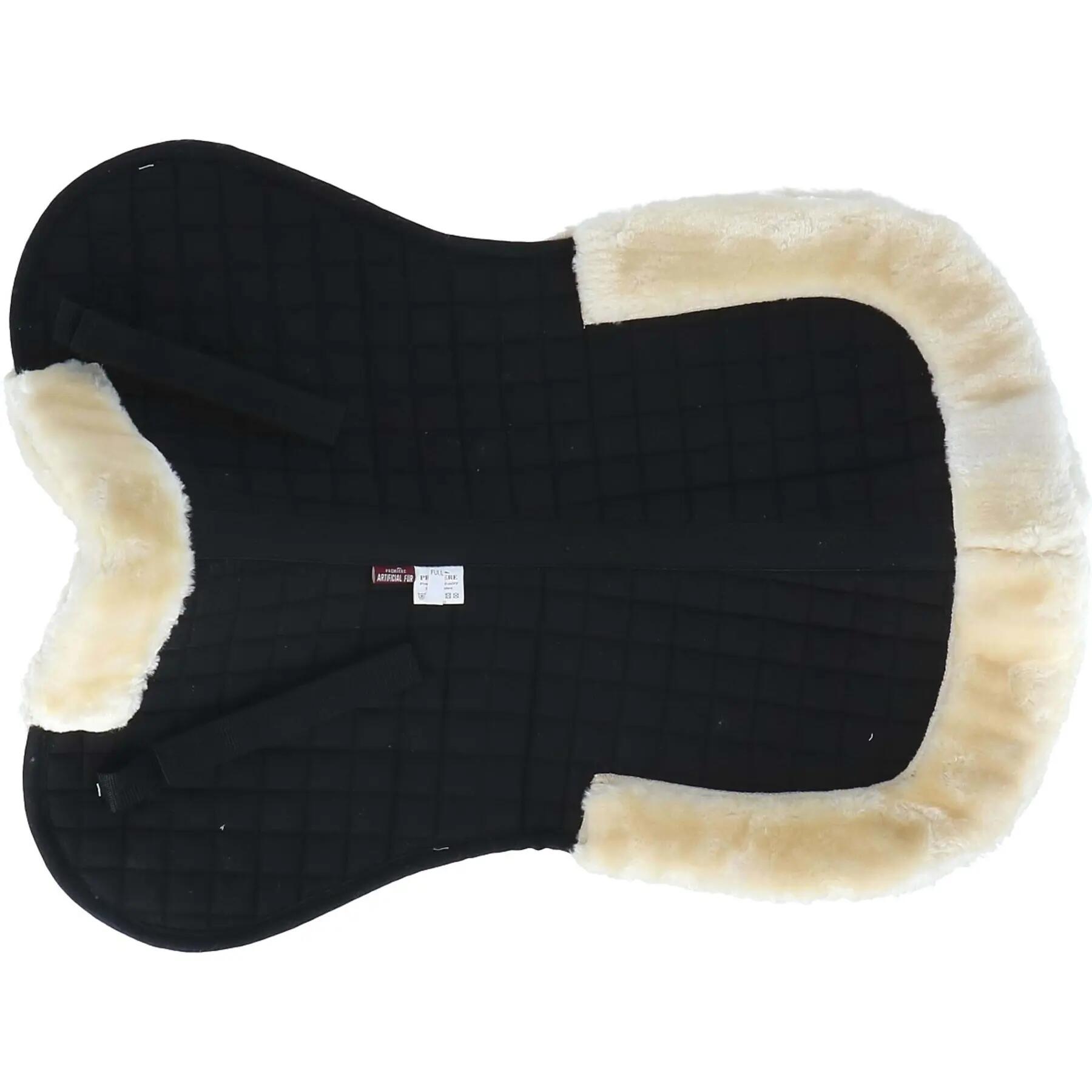 Zadelonderlegger voor paarden met synthetisch bont Premiere 3/4