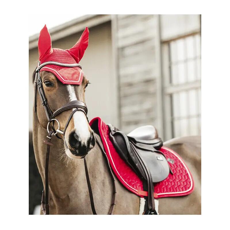 Oornetje Wellington Velvet - Red - Maat Pony 2/5
