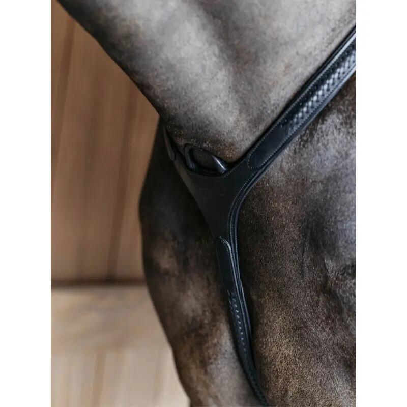 Jachthalsband voor paarden met gevlochten brug Dy'on 2/6