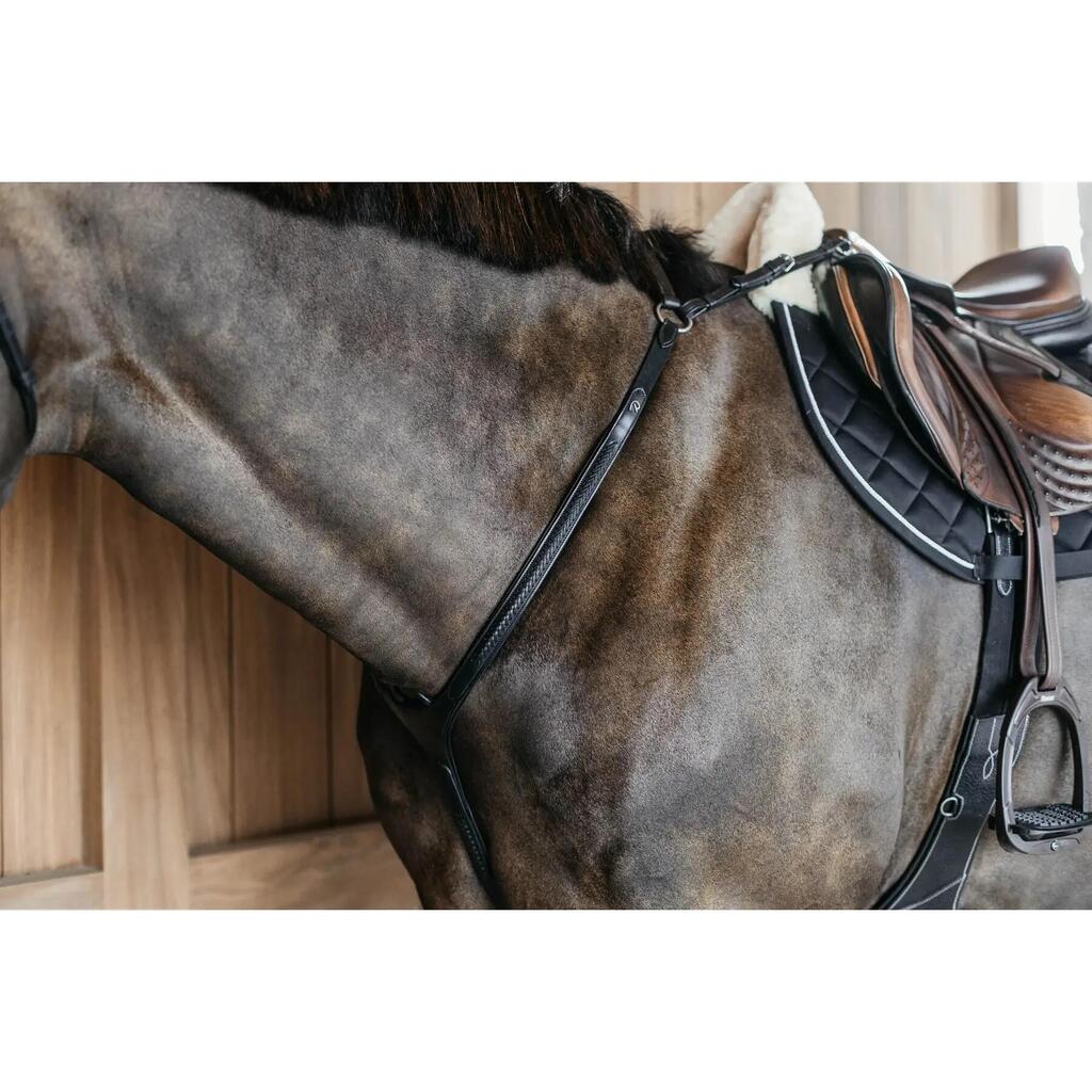 Braided bridge hunting collar for horses Dy'on